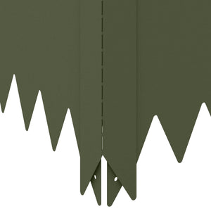 Περίγραμμα γκαζόν 4 τμχ. 100 x 100 x 20 cm Ατσάλι Λαδί - Pakobazaar