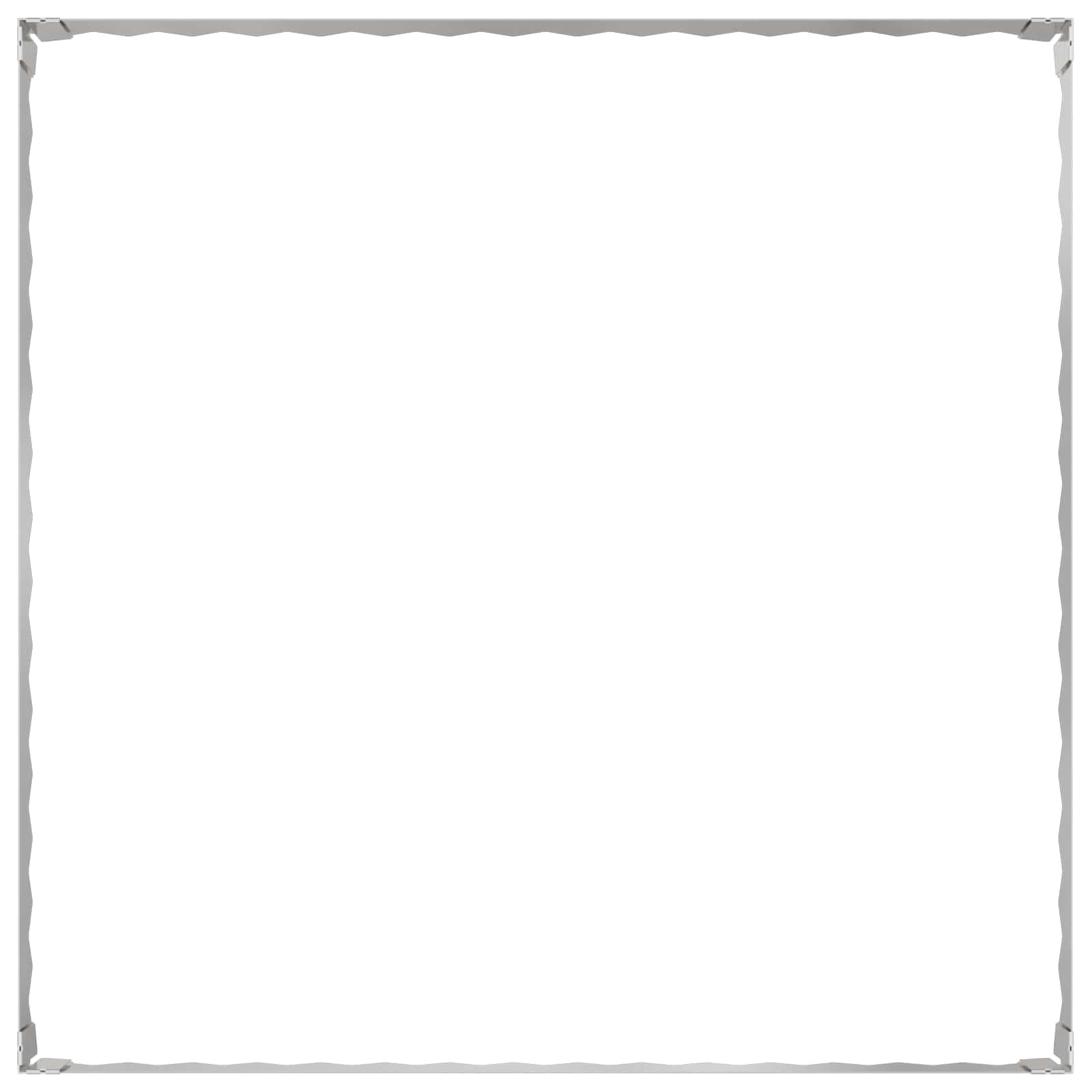 Περίγραμμα γκαζόν 4 τμχ. 100 x 100 x 20 cm Ατσάλι Ασημί