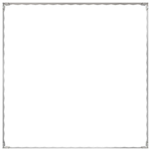 Περίγραμμα γκαζόν 4 τμχ. 100 x 100 x 20 cm Ατσάλι Ασημί