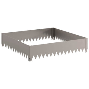 Περίγραμμα γκαζόν 4 pcs 100 x 100 x 20 cm Ατσάλι Σκ rusty - Pakobazaar