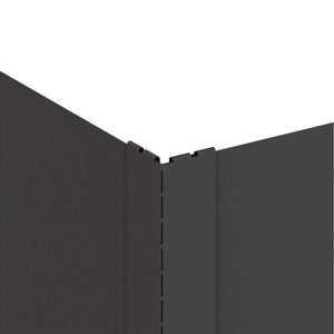 Περίγραμμα γκαζόν 100 x 100 x 35 cm Ατσάλι Μαύρο - Pakobazaar