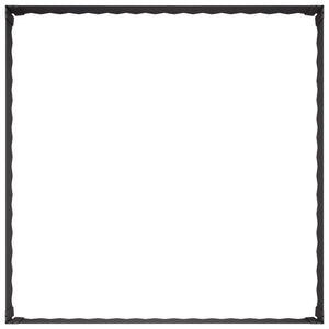 Περίγραμμα γκαζόν 100 x 100 x 35 cm Ατσάλι Μαύρο - Pakobazaar