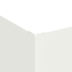 Περίγραμμα γκαζόν 100 x 100 x 35 cm Ατσάλι Λευκό - Pakobazaar