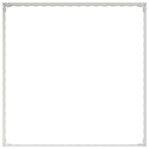 Περίγραμμα γκαζόν 4 τμχ. 100 x 100 x 35 cm Ατσάλι Λευκό - Pakobazaar