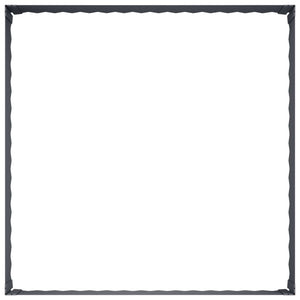 Περίγραμμα γκαζόν 100 x 100 x 35 cm Ατσάλι Ανθρακί - Pakobazaar