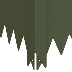 Περίγραμμα γκαζόν 100 x 100 x 35 cm Ατσάλι Λαδί - Pakobazaar