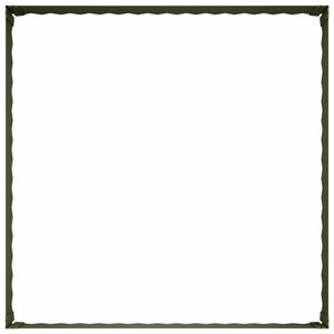 Περίγραμμα γκαζόν 4 τμχ. 100 x 100 x 35 cm Ατσάλι Λαδί - Pakobazaar