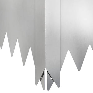Περίγραμμα γκαζόν 100 x 100 x 35 cm Ατσάλι Ασημί