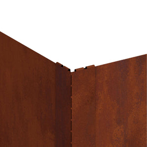 Περίγραμμα γκαζόν 100 x 100 x 35 cm Ατσάλι Σκ rusty - Pakobazaar