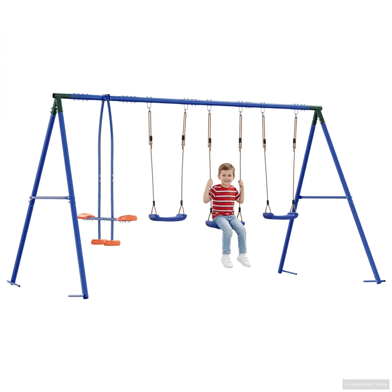 Σετ Κούνιας Εξωτερικού Χώρου Πολύχρωμο 330 x 185 x 185 εκ - Pakobazaar