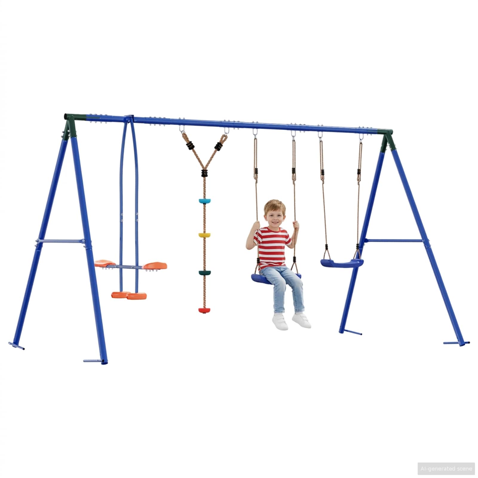 Σετ Κούνιας Εξωτερικού Χώρου Πολύχρωμο 330 x 185 x 185 εκ - Pakobazaar