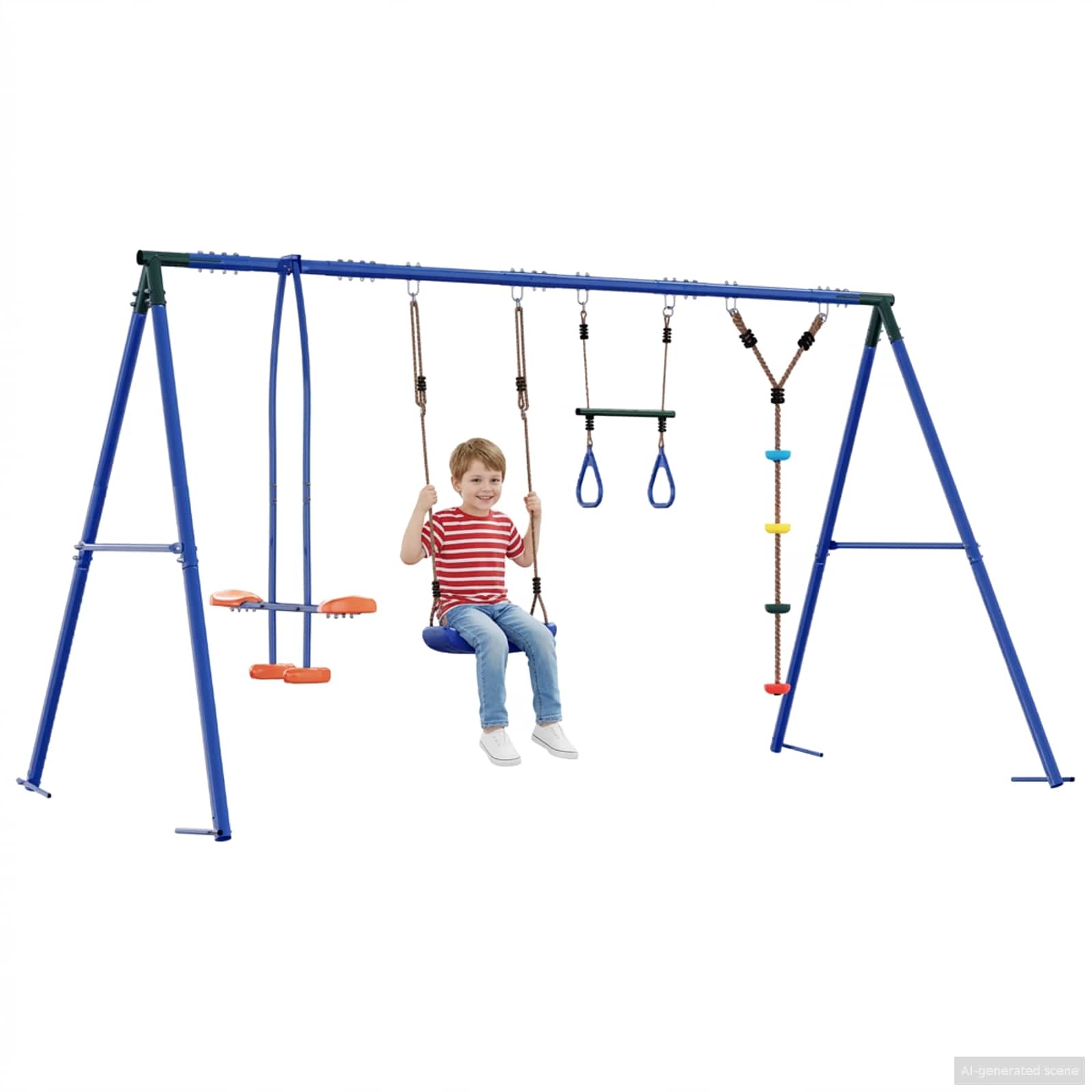 Σετ Κούνιας Εξωτερικού Χώρου Πολύχρωμο 330 x 185 x 185 εκ - Pakobazaar