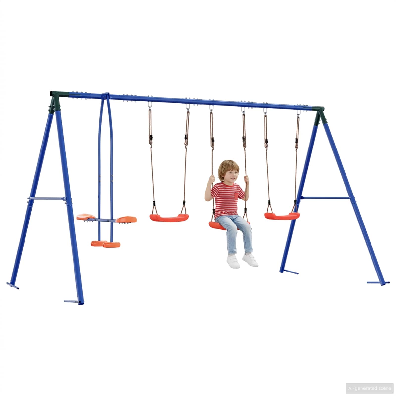 Σετ Κούνιας Εξωτερικού Χώρου Πολύχρωμο 330 x 185 x 185 εκ - Pakobazaar
