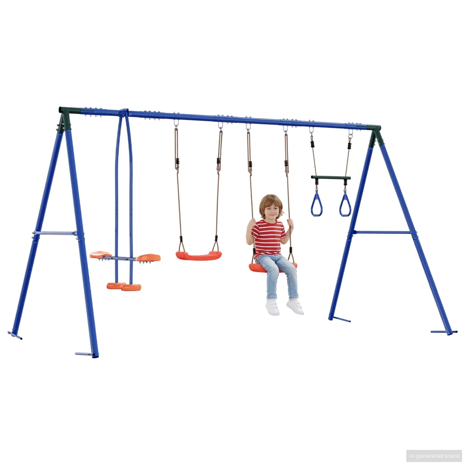 Σετ Κούνιας Εξωτερικού Χώρου Πολύχρωμο 330 x 185 x 185 εκ