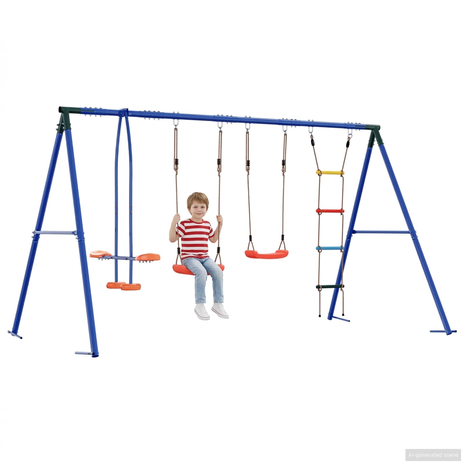 Σετ Κούνιας Εξωτερικού Χώρου Πολύχρωμο 330 x 185 x 185 εκ - Pakobazaar