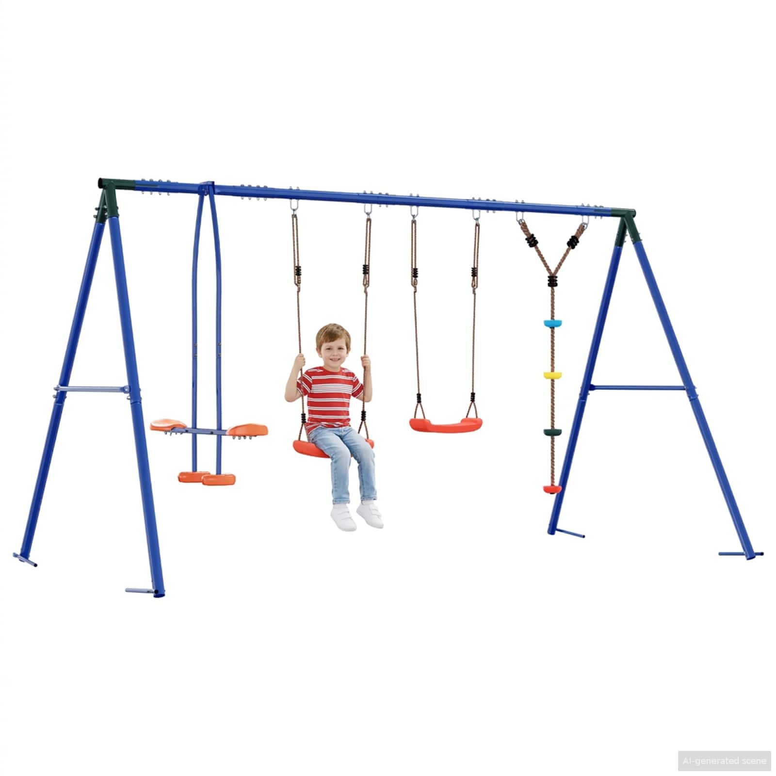 Σετ Κούνιας Εξωτερικού Χώρου Πολύχρωμο 330 x 185 x 185 εκ