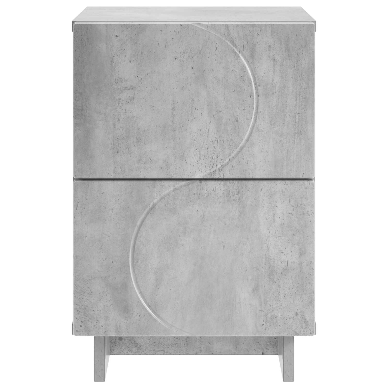 Κομοδίνο Γκρι Σκυροδέματος 33,5 x 34,5 x 50 εκ - Pakobazaar