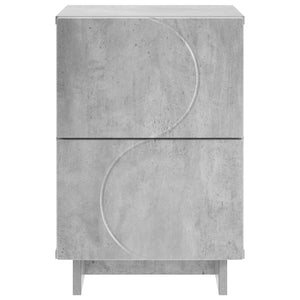 Κομοδίνο Γκρι Σκυροδέματος 33,5 x 34,5 x 50 εκ - Pakobazaar