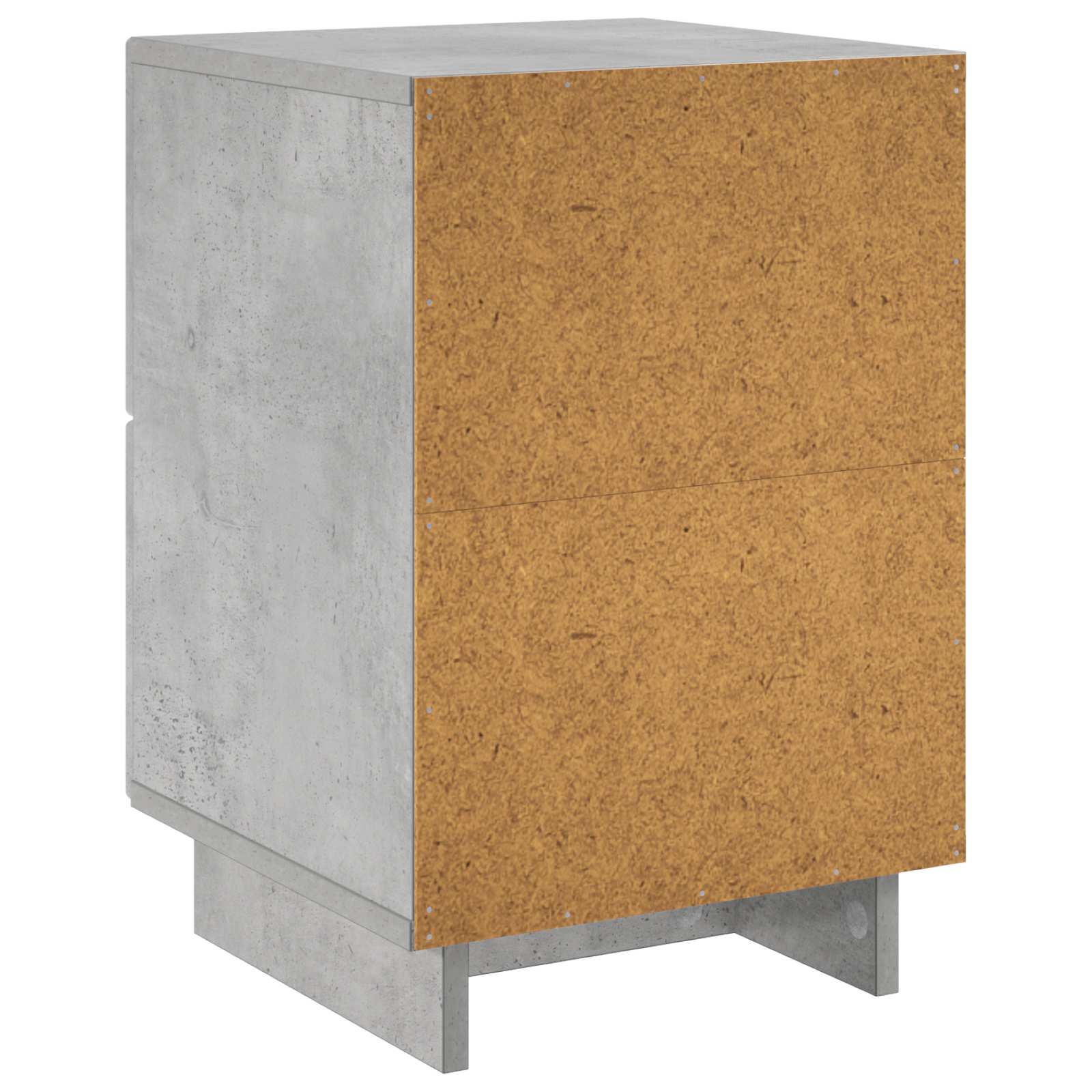 Κομοδίνο 2 τεμ. Γκρι Σκυροδέματος 33,5 x 34,5 x 50 εκ