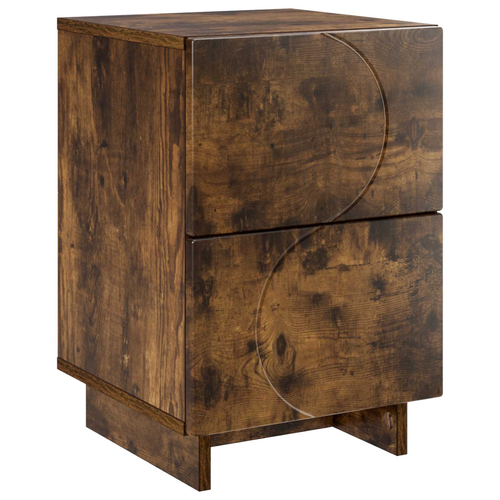 Κομοδίνο Καπνισμένο Ξύλο Δρυός 33,5 x 34,5 x 50 εκ - Pakobazaar