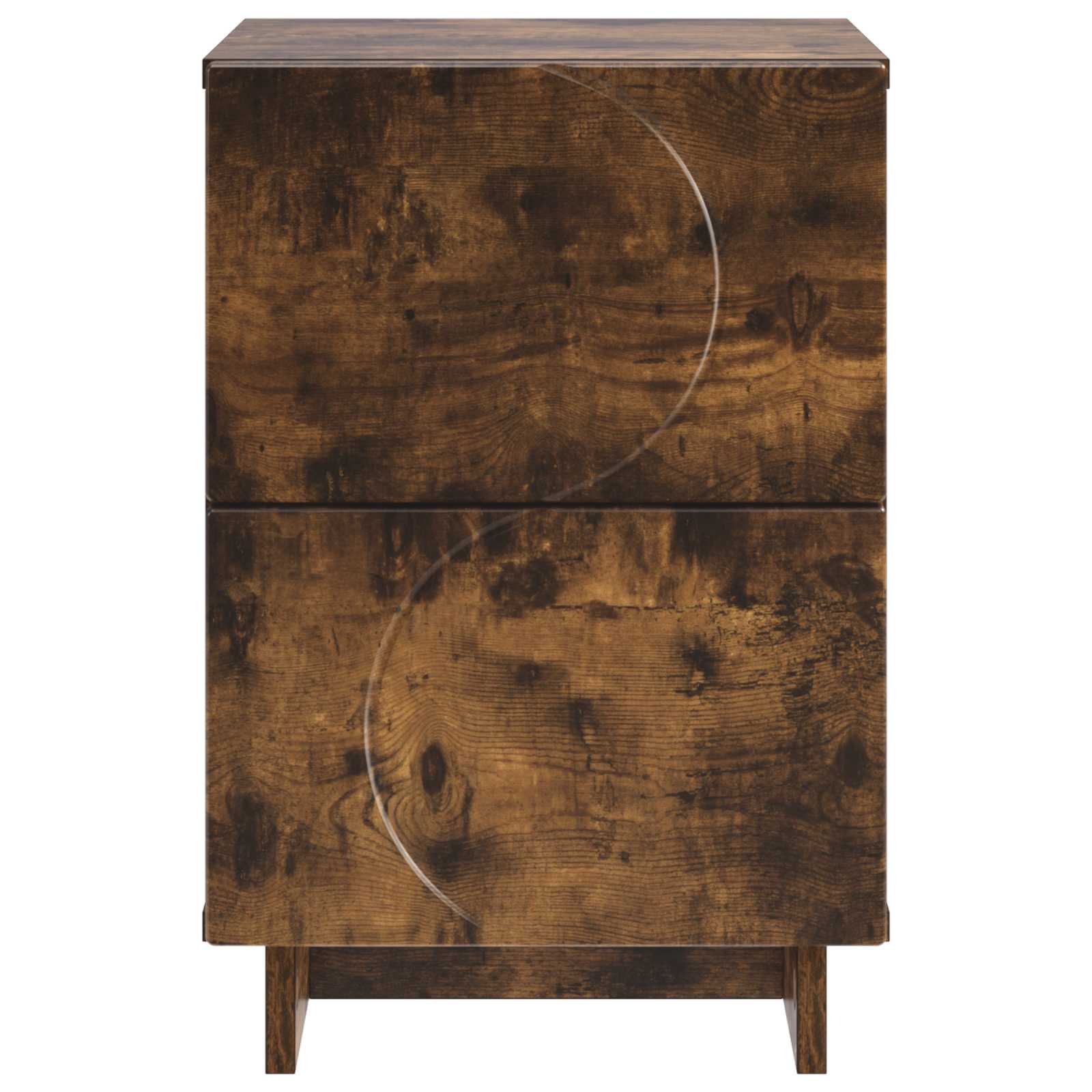 Κομοδίνο Καπνισμένο Ξύλο Δρυός 33,5 x 34,5 x 50 εκ - Pakobazaar