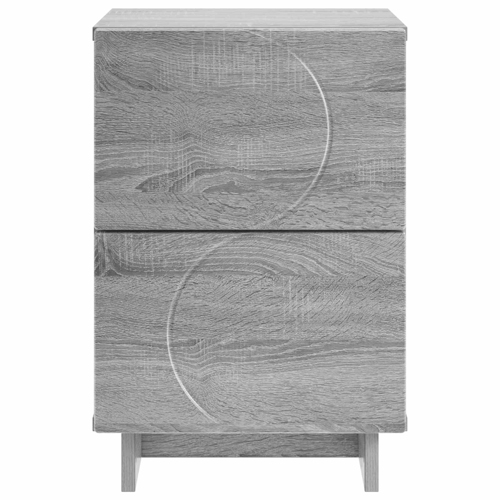 Κομοδίνο Γκρι Sonoma 33,5 x 34,5 x 50 εκ Επεξεργασμένο Ξύλο - Pakobazaar