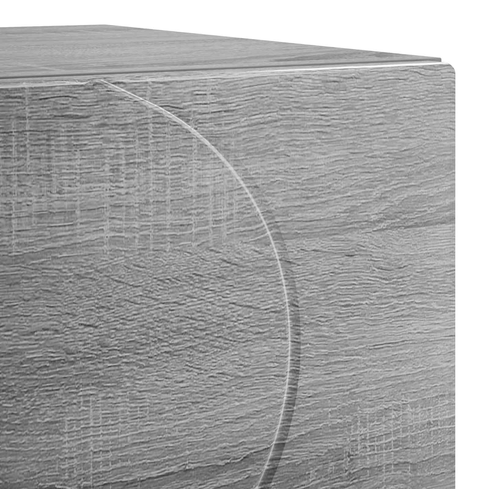 Κομοδίνο 2 τεμ. Γκρι Sonoma 33,5 x 34,5 x 50 εκ - Pakobazaar