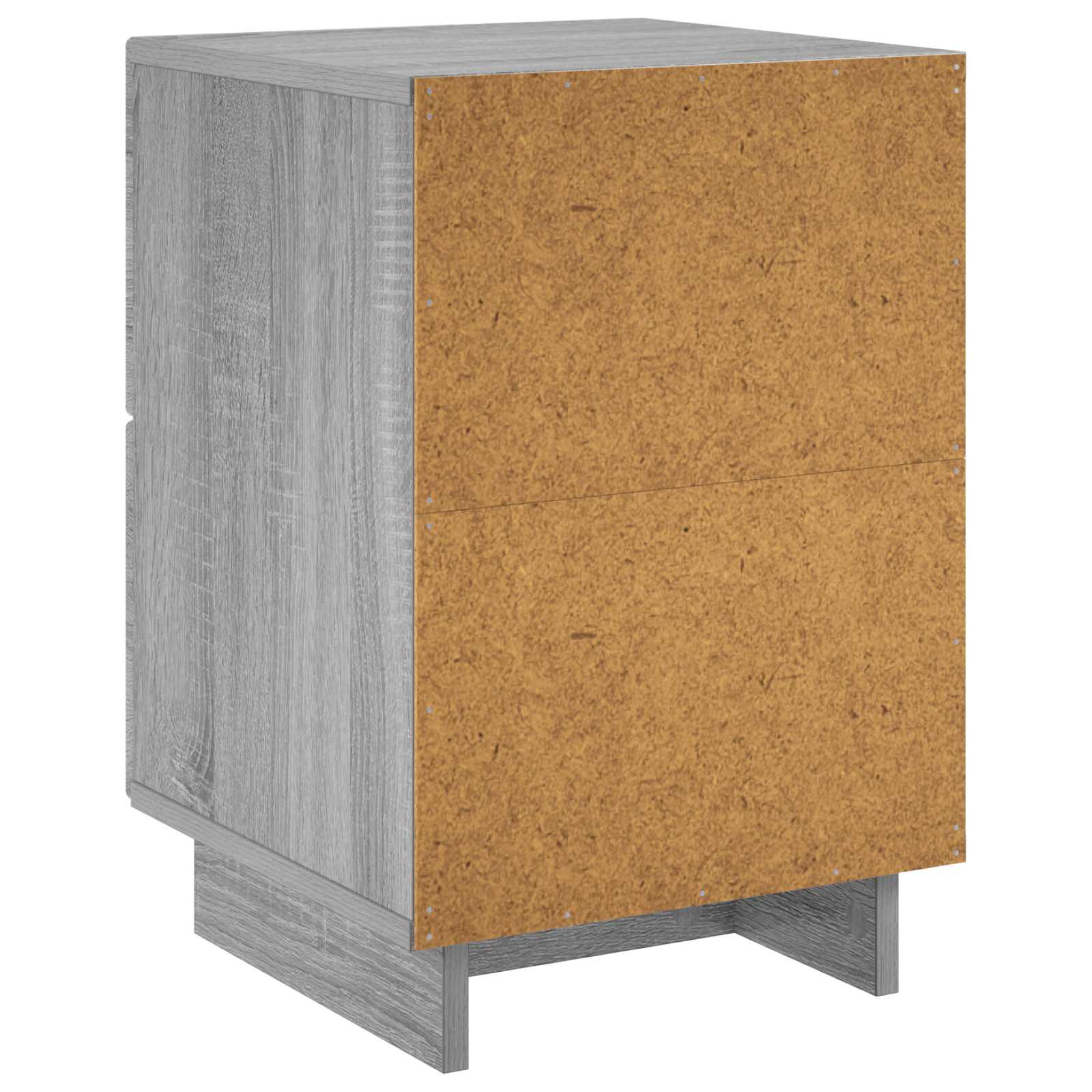 Κομοδίνο 2 τεμ. Γκρι Sonoma 33,5 x 34,5 x 50 εκ - Pakobazaar