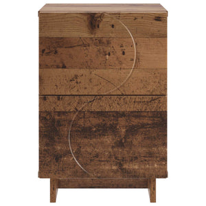 Κομοδίνο 2 τεμ. Ξύλο δρυός 33,5 x 34,5 x 50 εκ - Pakobazaar
