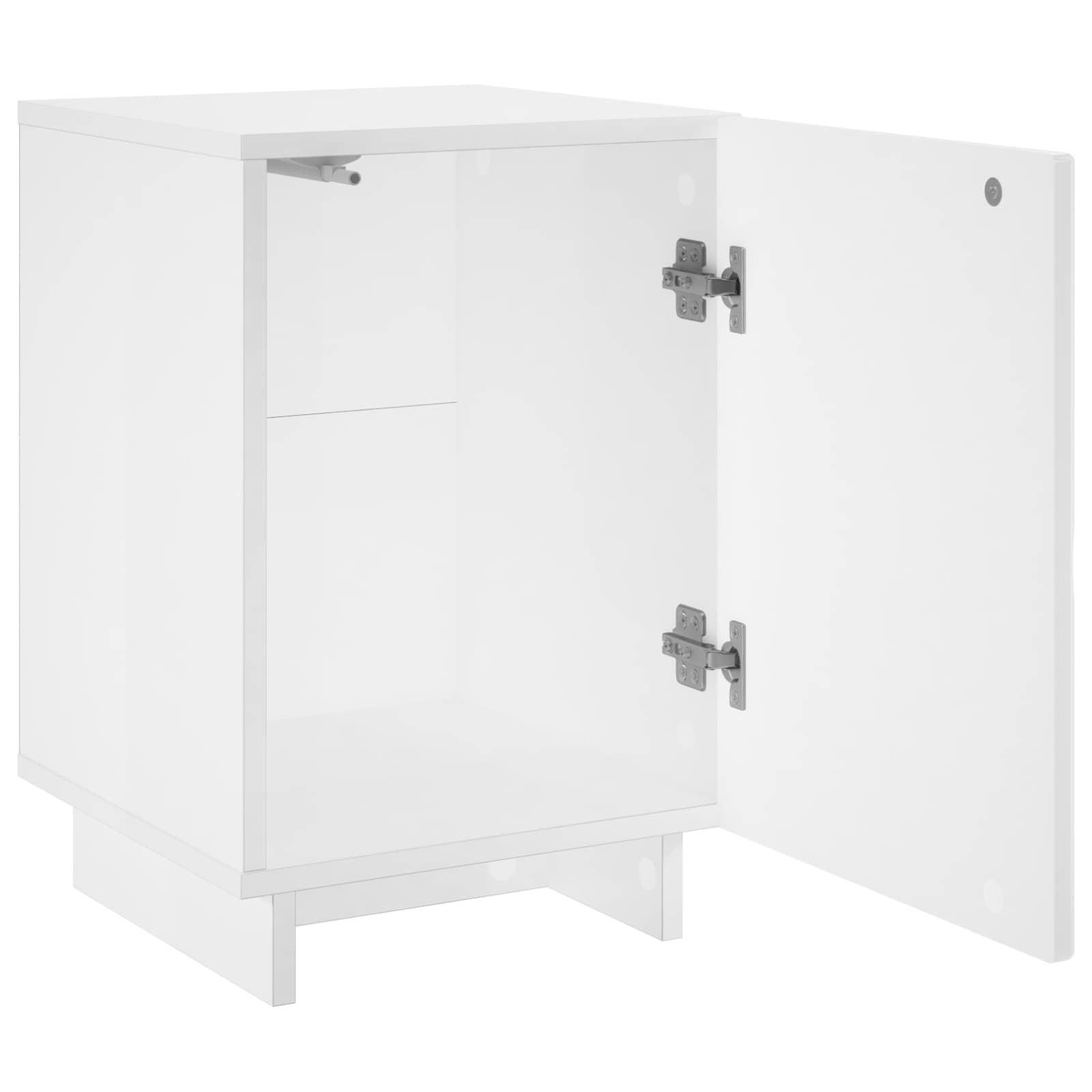 Κομοδίνο 2 pcs Λευκό 33,5 x 34,5 x 50 εκ Επεξεργασμένο Ξύλο - Pakobazaar