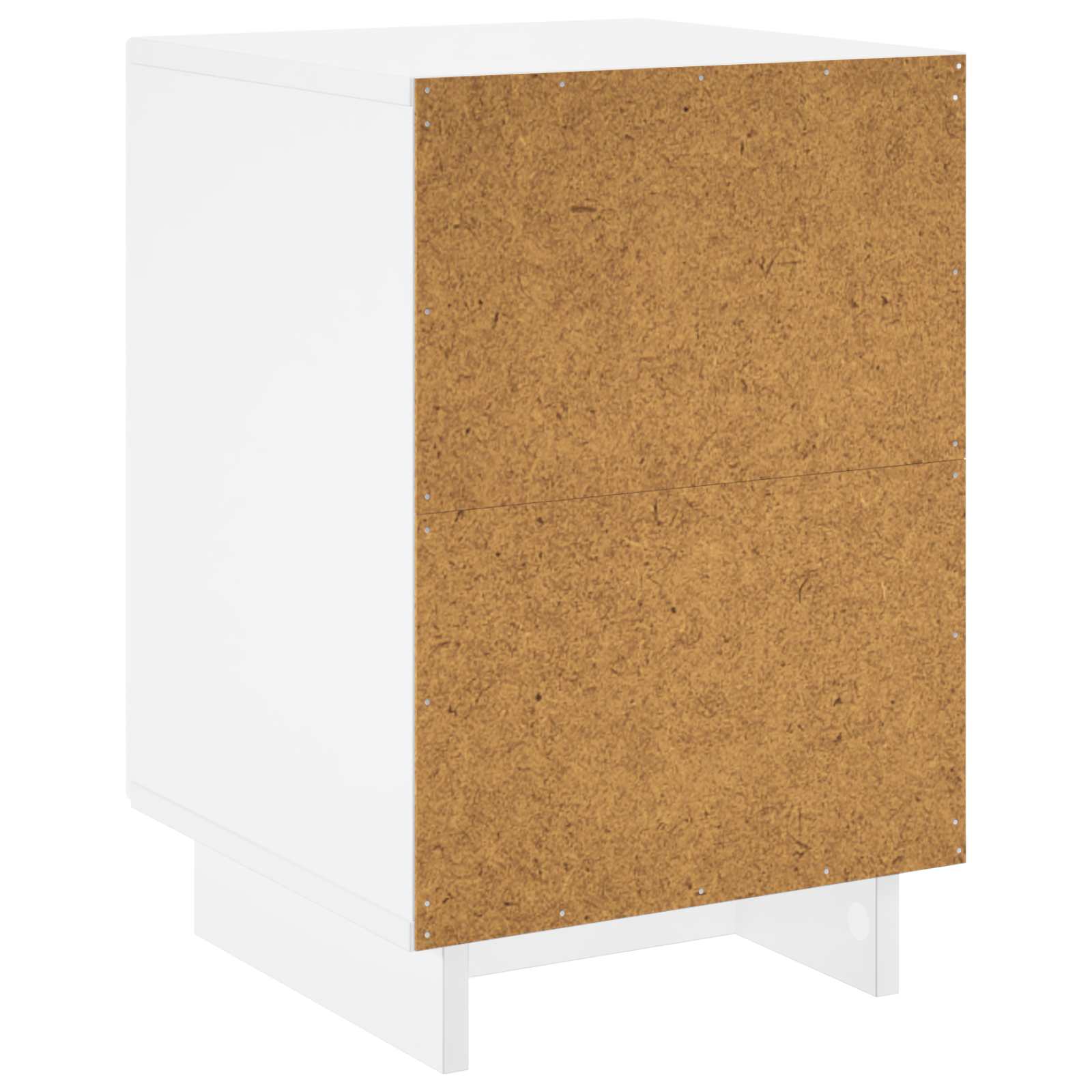 Κομοδίνο 2 pcs Λευκό 33,5 x 34,5 x 50 εκ Επεξεργασμένο Ξύλο - Pakobazaar