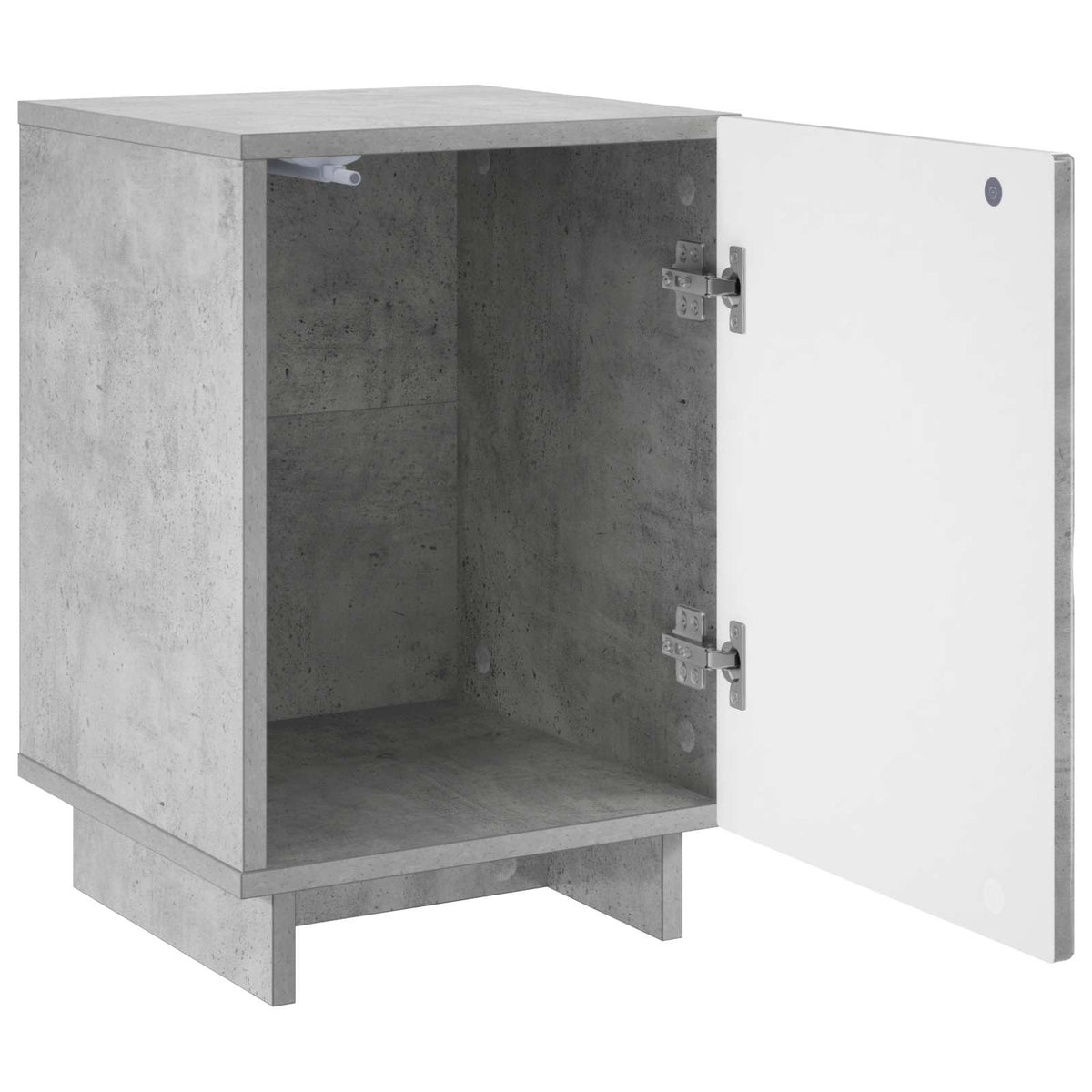 Κομοδίνο Γκρι σκυροδέματος 33,5 x 34,5 x 50 εκ - Pakobazaar