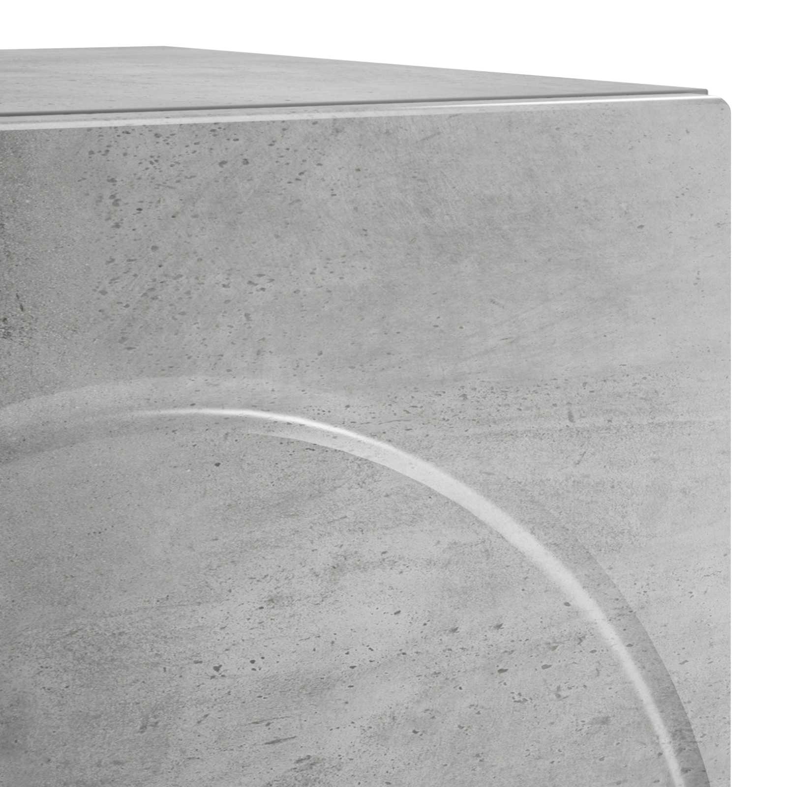 Κομοδίνο 2 pcs Γκρι Σκυροδέματος 33,5 x 34,5 x 50 εκ - Pakobazaar