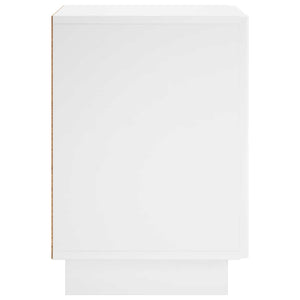 Κομοδίνο Γυαλιστερό Λευκό 33,5 x 34,5 x 50 εκ