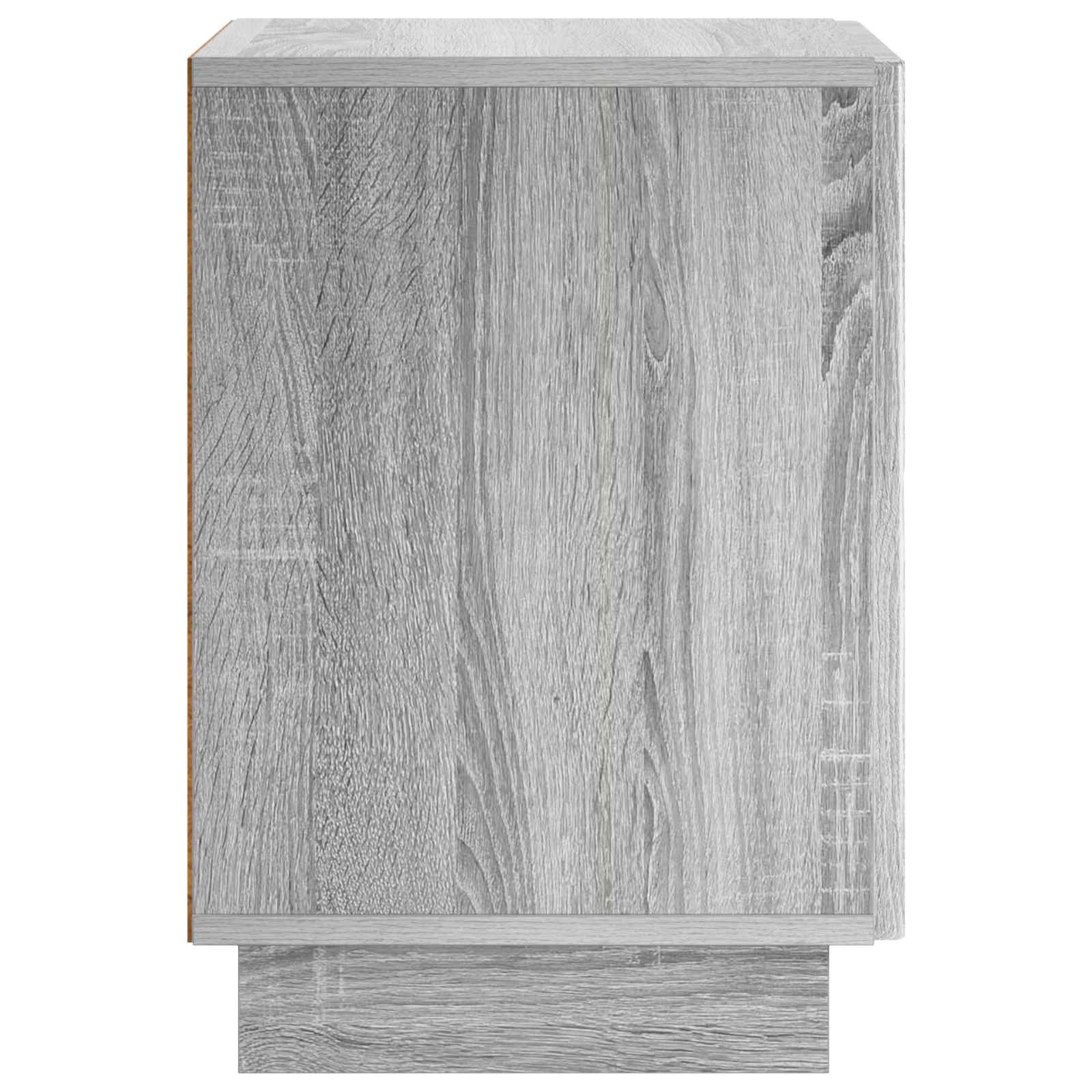 Κομοδίνο Γκρι Sonoma 33,5 x 34,5 x 50 εκ Επεξεργασμένο Ξύλο