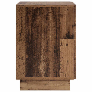 Κομοδίνο 2 pcs Παλαιωμένο ξύλο 33,5 x 34,5 x 50 εκ - Pakobazaar