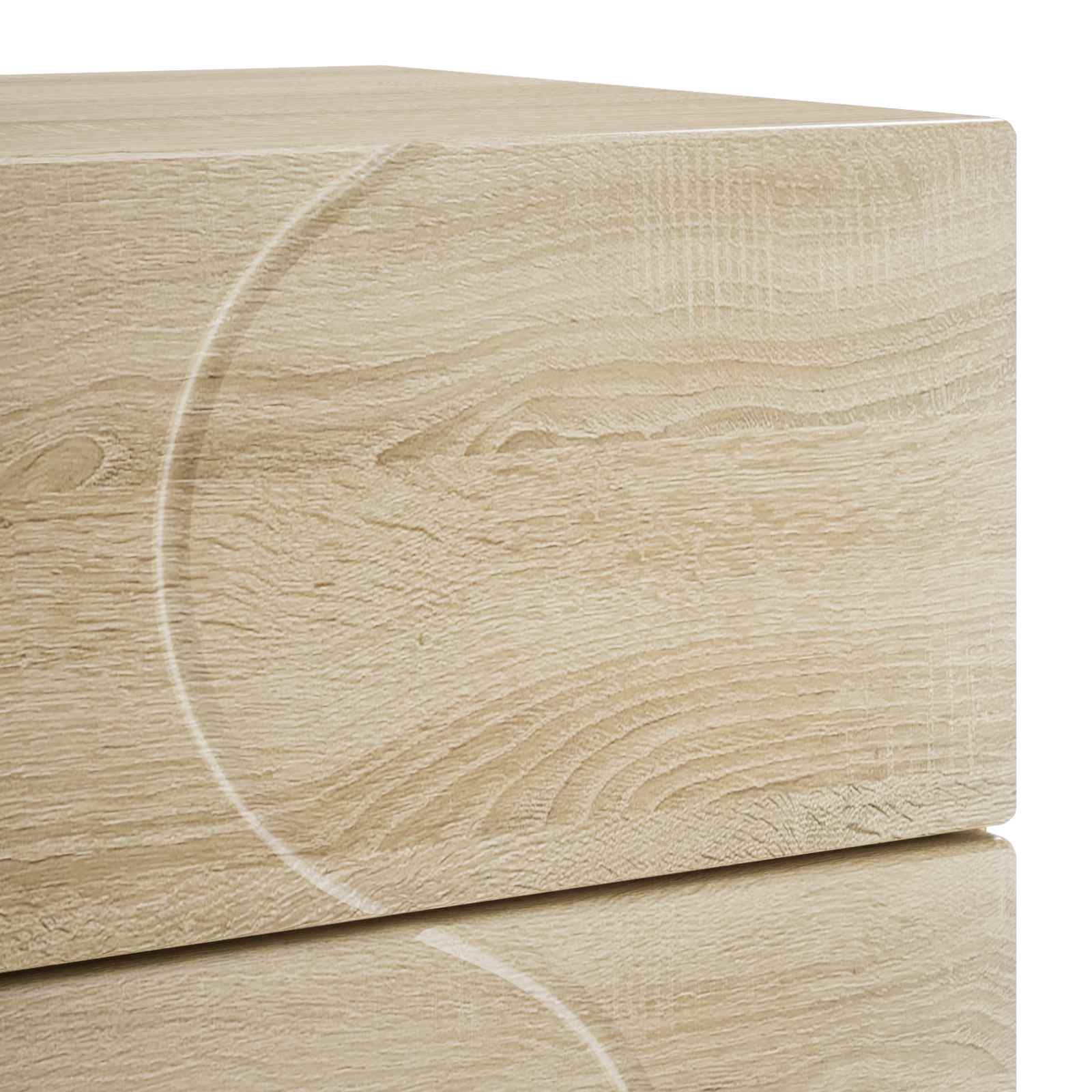Κομοδίνο 2 pcs Sonoma Δρυς 33,5 x 34,5 x 60 εκ. - Pakobazaar