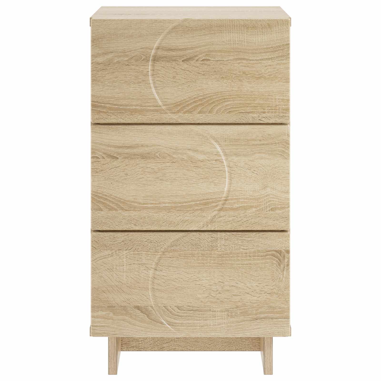 Κομοδίνο 2 pcs Sonoma Δρυς 33,5 x 34,5 x 60 εκ. - Pakobazaar