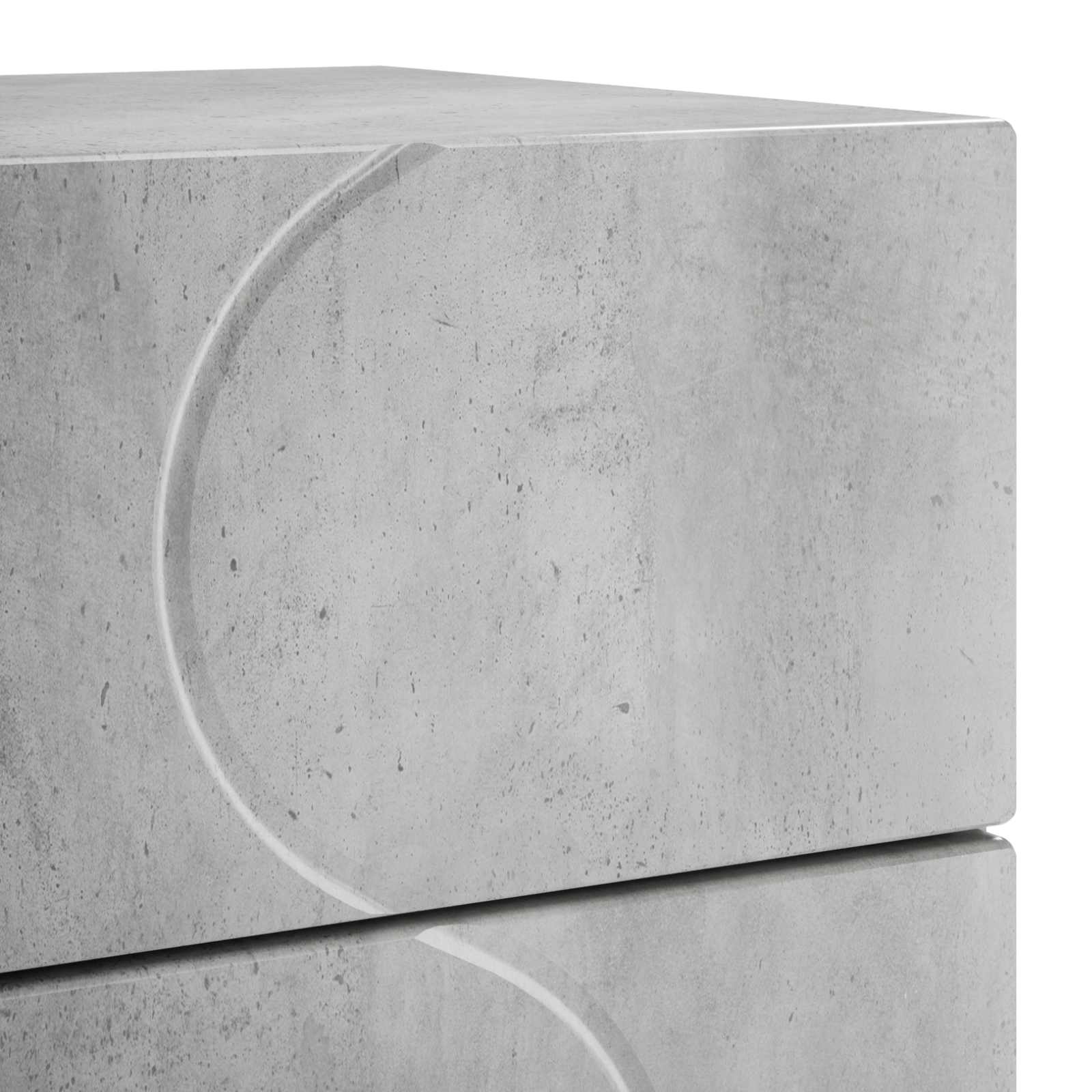 Κομοδίνο Γκρι Σκυροδέματος 33,5 x 34,5 x 60 εκ. - Pakobazaar