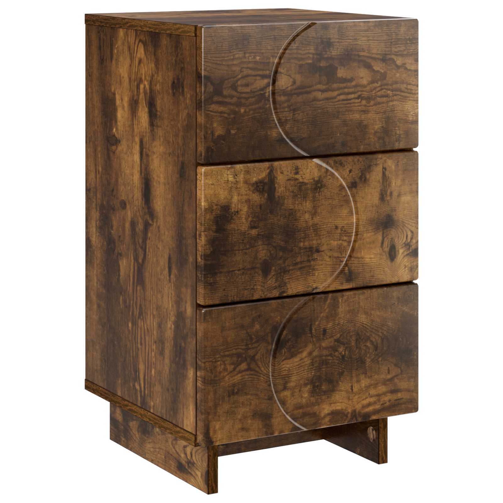 Κομοδίνο Καπνισμένο Ξύλο Δρυός 33,5 x 34,5 x 60 εκ. - Pakobazaar