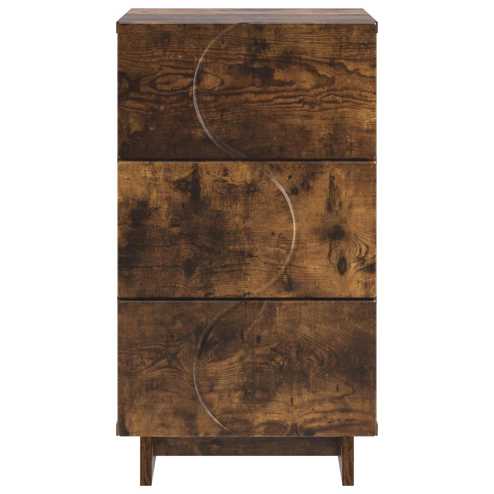 Κομοδίνο Καπνισμένο Ξύλο Δρυός 33,5 x 34,5 x 60 εκ. - Pakobazaar