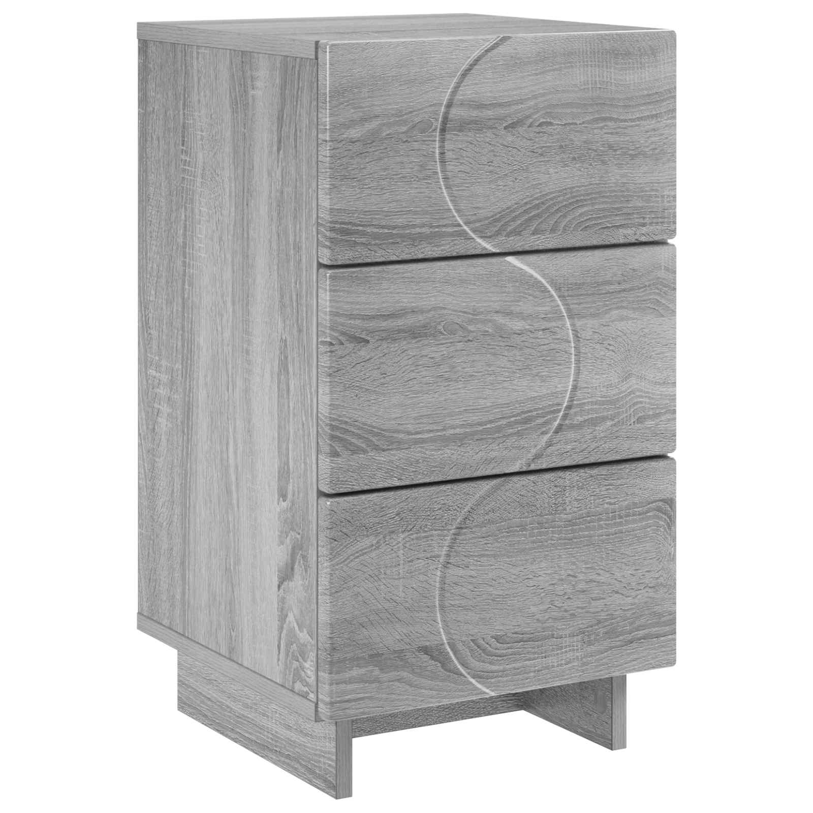 Κομοδίνο Γκρι Sonoma 33,5 x 34,5 x 60 εκ. Επεξεργασμένο Ξύλο - Pakobazaar