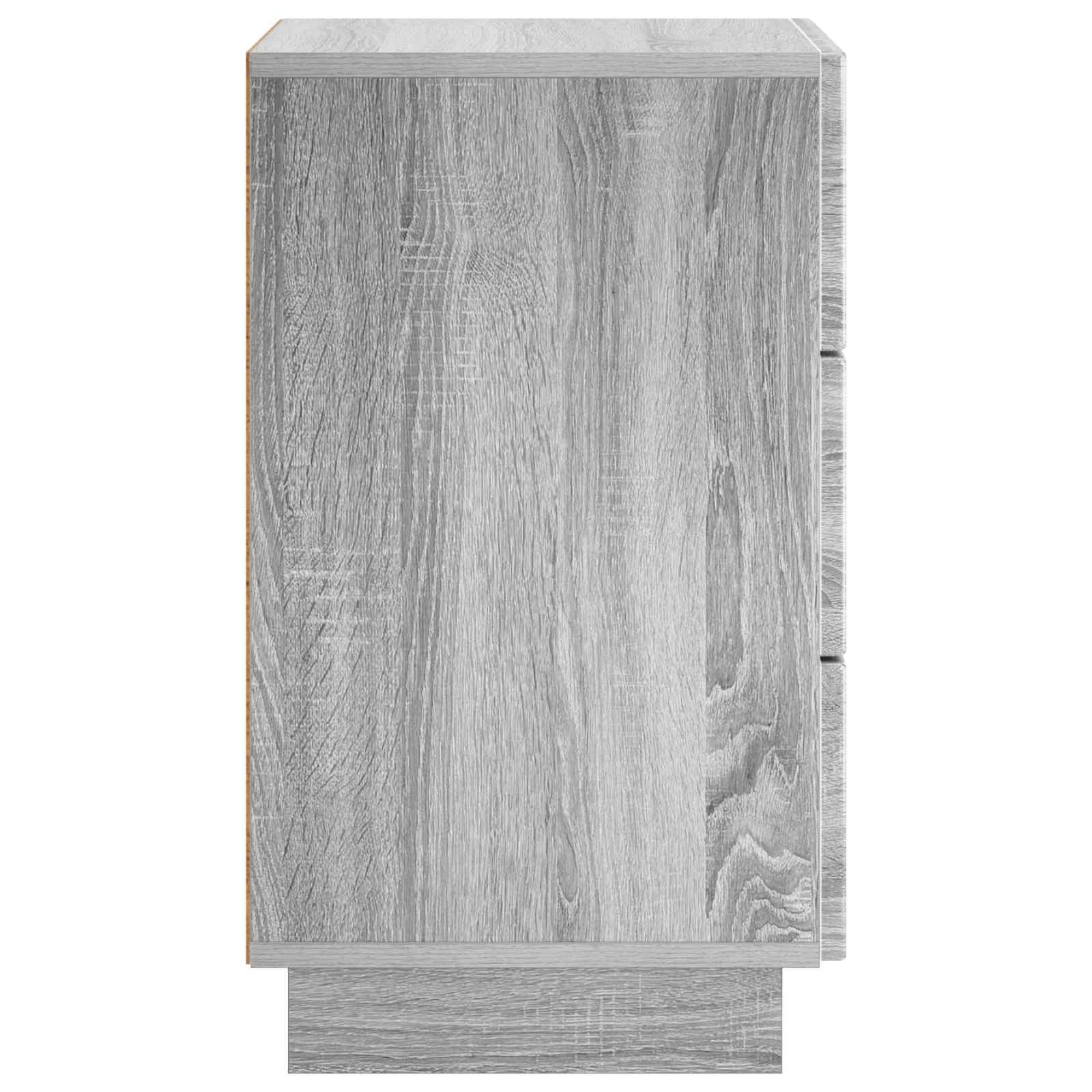 Κομοδίνο Γκρι Sonoma 33,5 x 34,5 x 60 εκ. Επεξεργασμένο Ξύλο - Pakobazaar