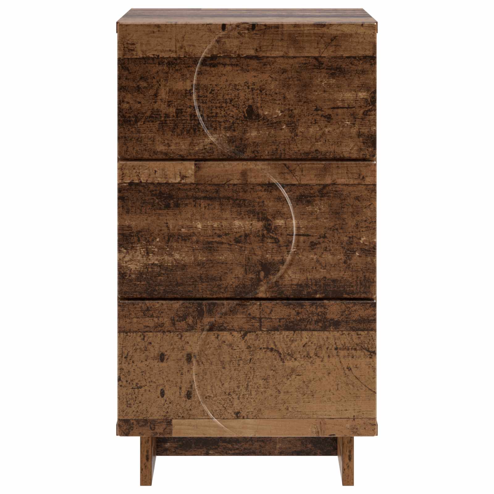 Κομοδίνο 2 pcs Παλαιωμένο ξύλο 33,5 x 34,5 x 60 εκ. - Pakobazaar
