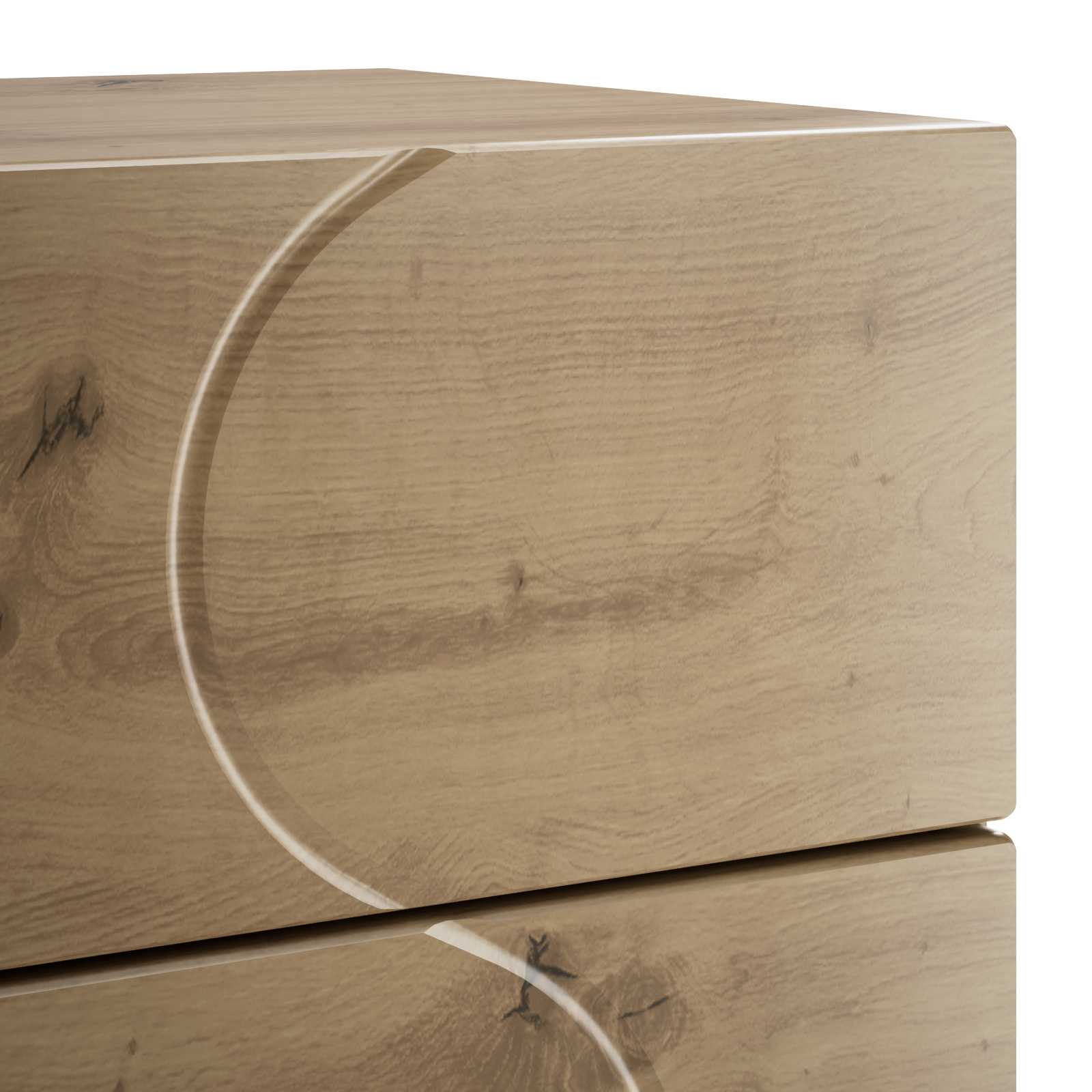 Κομοδίνο Artisan Δρυς 33,5 x 34,5 x 60 εκ. Επεξεργασμένο Ξύλο