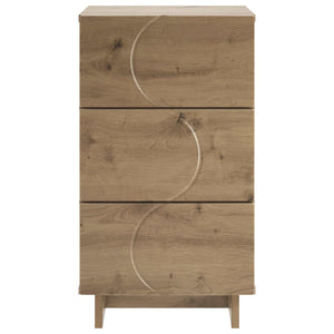 Κομοδίνο 2 pcs Artisan Δρυς 33,5 x 34,5 x 60 εκ. - Pakobazaar