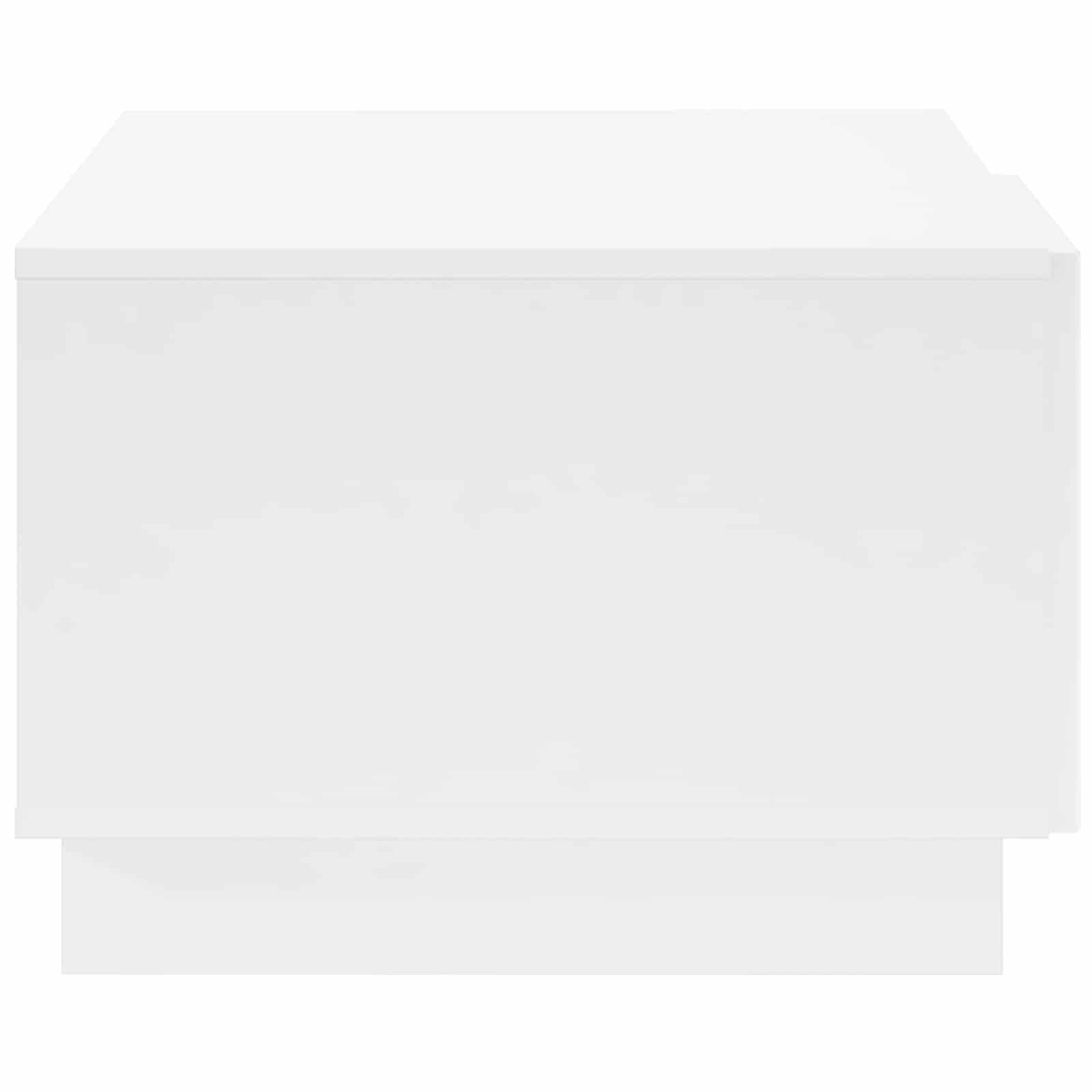 Τραπεζάκι σαλονιού Γυαλιστερό Λευκό 95 x 50,5 x 35 εκ. - Pakobazaar