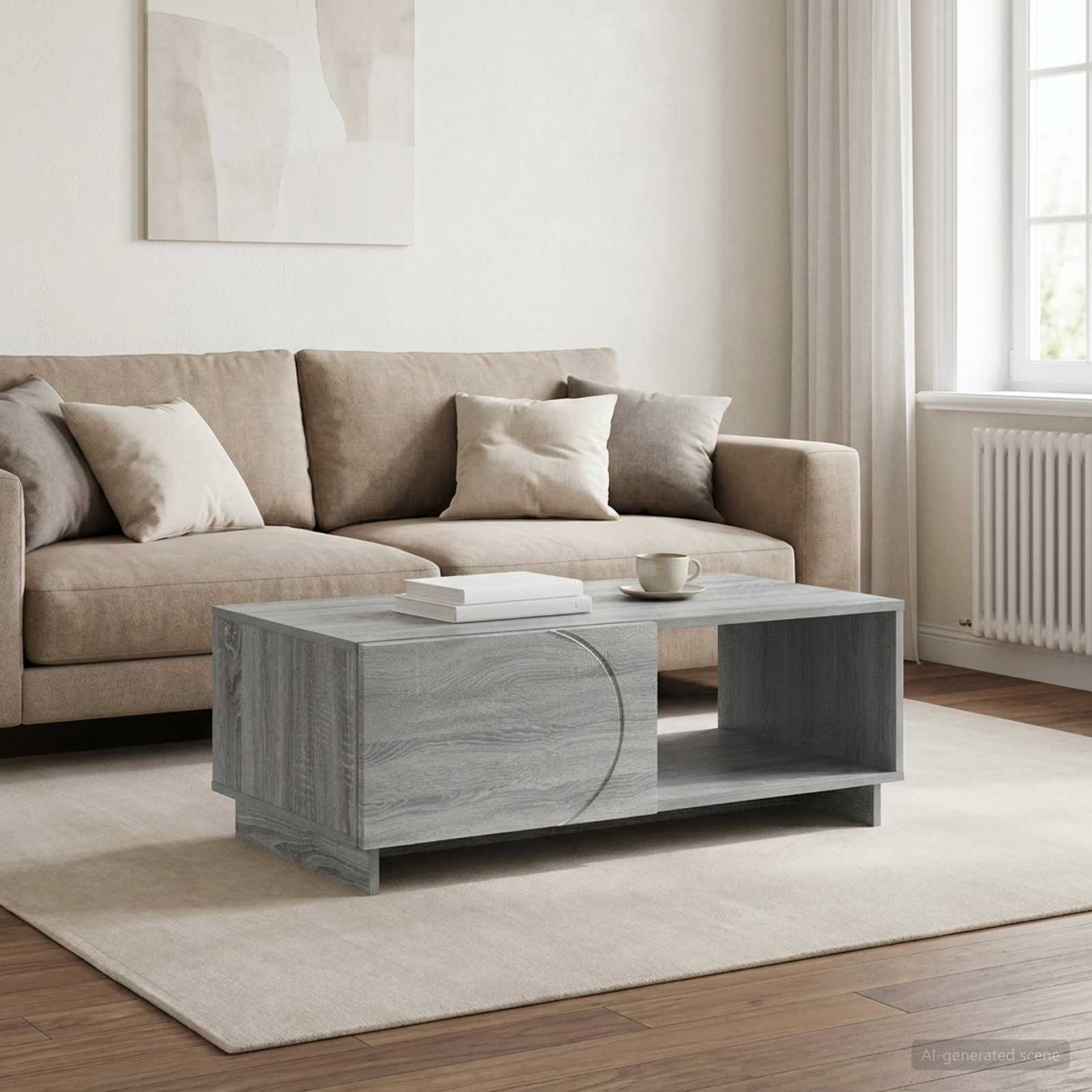 Τραπεζάκι σαλονιού Γκρι Sonoma 95 x 50,5 x 35 εκ. - Pakobazaar