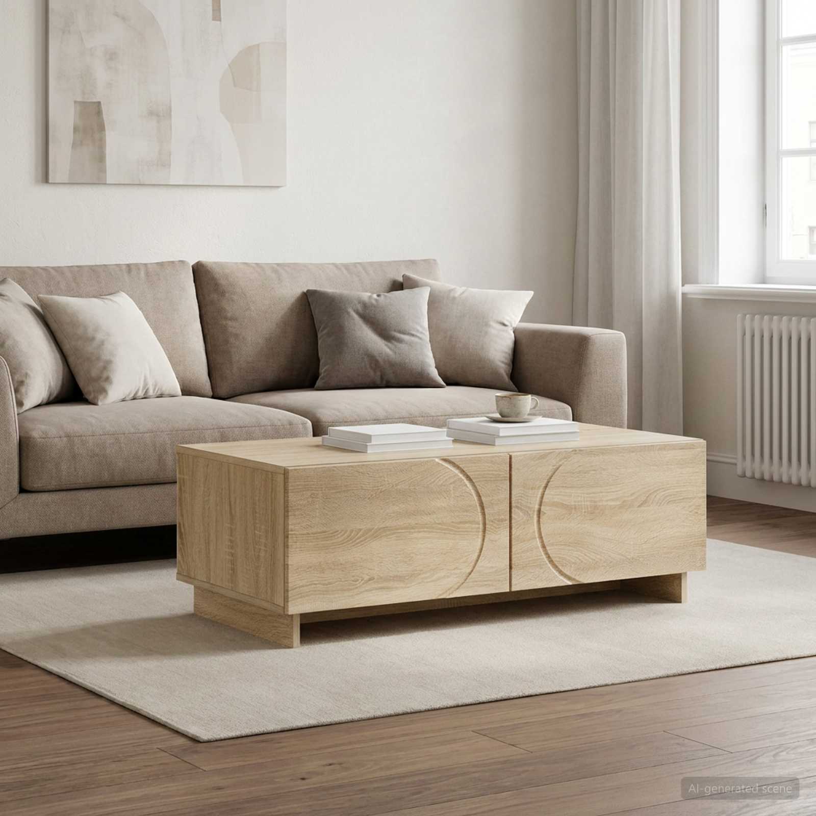 Τραπεζάκι σαλονιού Sonoma Δρυς 102 x 50,5 x 35 εκ - Pakobazaar
