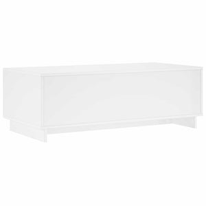 Τραπεζάκι σαλονιού Γυαλιστερό Λευκό 102 x 50,5 x 35 εκ - Pakobazaar